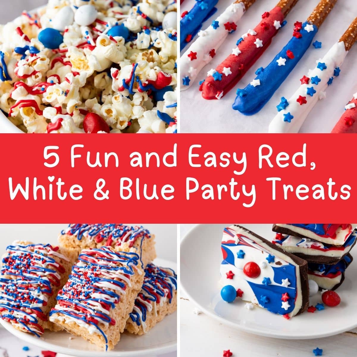 Effortless Patriotism: Simple Red, White & Blue Treats for 4th of July